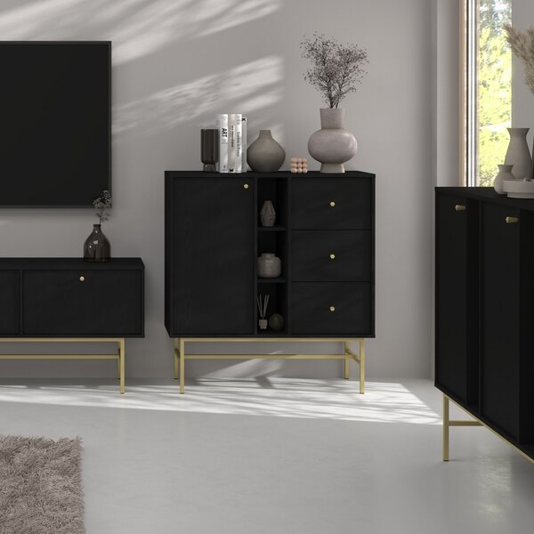 Komoda TORINO 100 cm do Salonu Sypialni Grafit