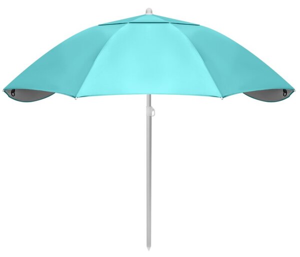 Parasol plażowy 2w1 namiot parawan składany w pokrowcu BAUERKRAFT kolor turkusowy