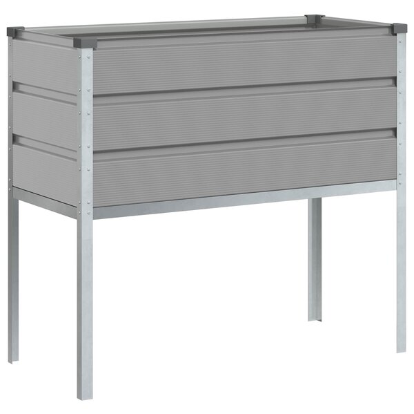 Donica Jasnoszary 100 x 45 x 90 cm Stal Galwanizowana