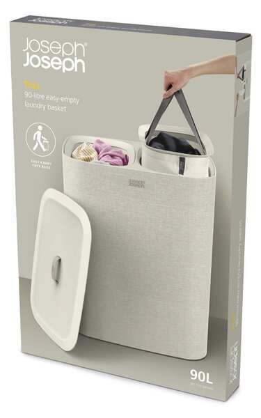 Tekstylny kosz na pranie 45+45 l Tota – Joseph Joseph