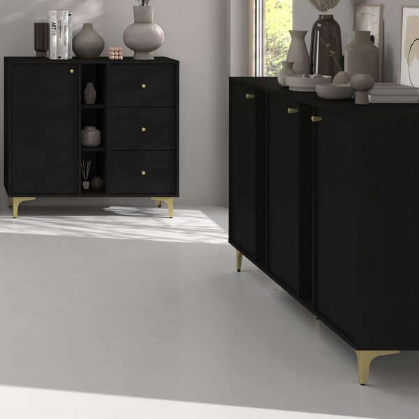 Komoda TORINO 158 cm do Salonu Sypialni Grafit