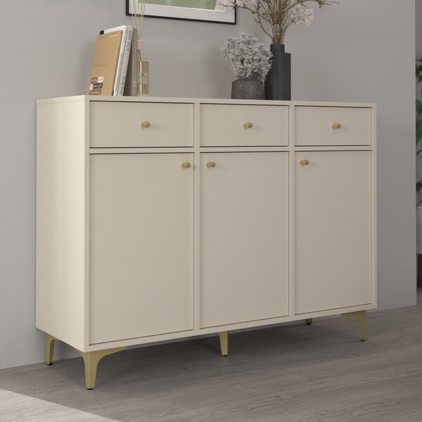 Komoda TORINO 125 cm do Salonu Sypialni Odcienie beżu