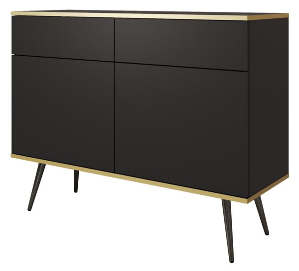 Komoda VENEZIA 107 cm do Salonu Sypialni Czarny