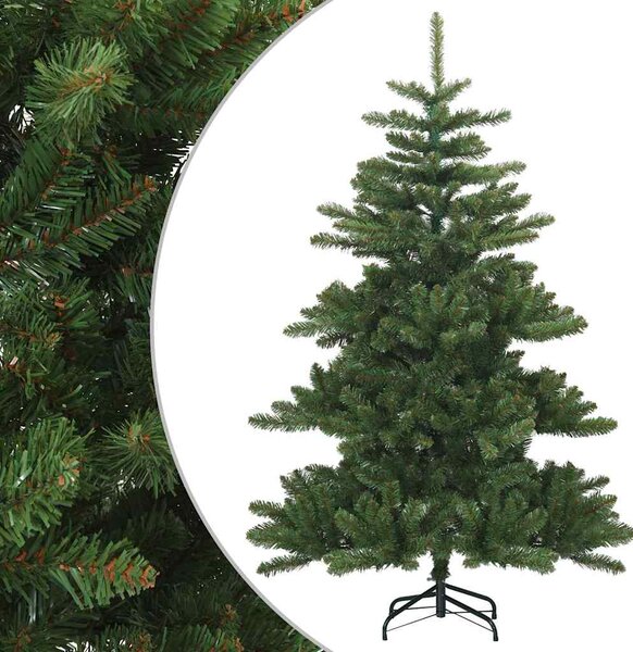 Sztuczna choinka z zawiasami Zielony 150 cm PVC, stal