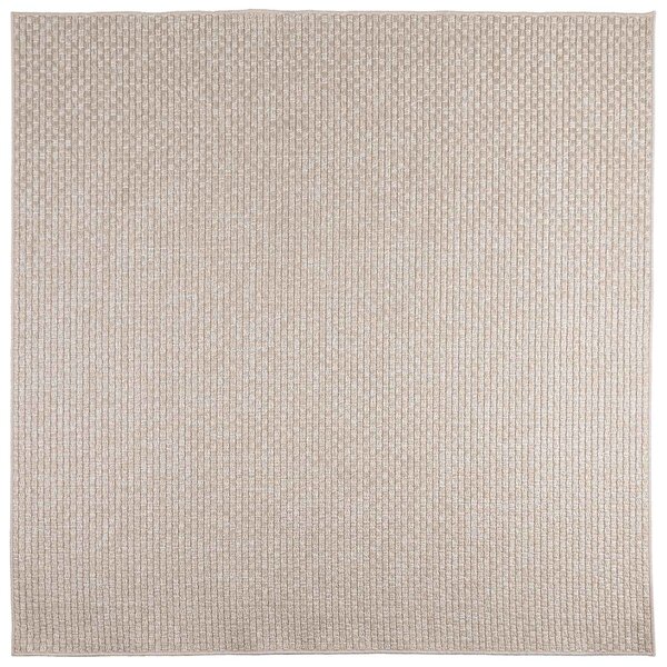 Dywany pokojowe Kwadrat FARO Kremowy 120 x 120 cm Poliester
