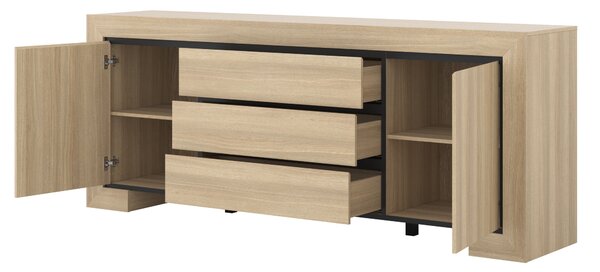Komoda LUNO 225 cm do Salonu Sypialni Dąb Samdal