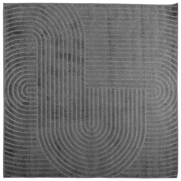 Dywany pokojowe Kwadrat PALMERAS Antracyt 120 x 120 cm