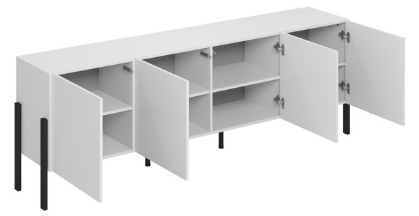 Komoda CONTE 204 cm do Salonu Sypialni Biały
