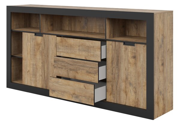 Komoda DAVOR 220 cm do Salonu Sypialni Dąb Samdal