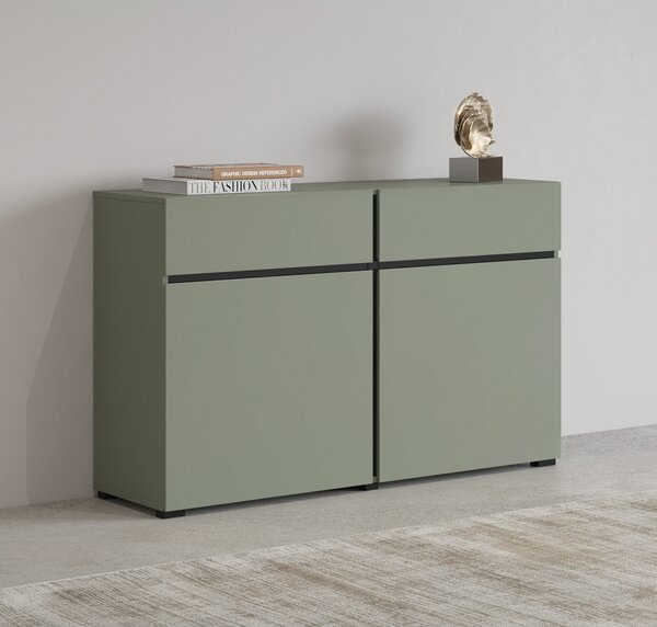 Komoda INCROCIO 119 cm do Salonu Sypialni Zielony