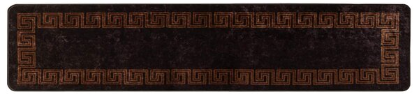 Chodnik dywanowy MARSA Czarny 80 x 400 cm Poliester i PVC