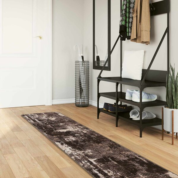 Chodnik dywanowy MARSA Czarny 50 x 450 cm Poliester i PVC