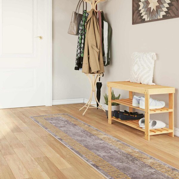 Chodnik dywanowy MARSA Szary 50 x 450 cm Poliester i PVC