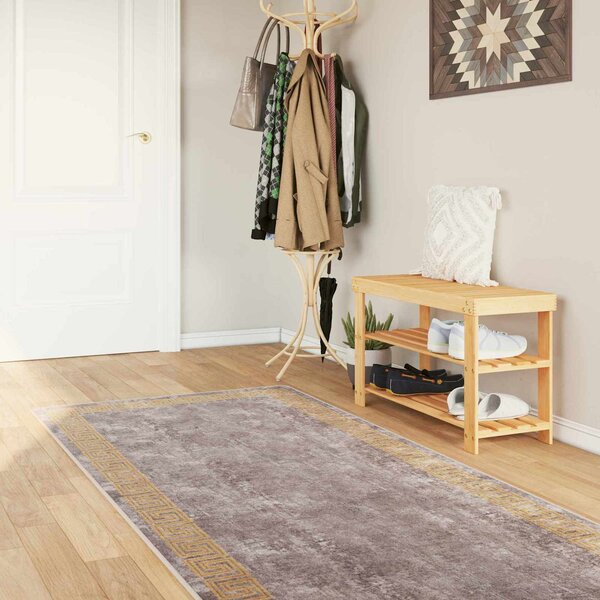 Chodnik dywanowy MARSA Szary 100 x 300 cm Poliester i PVC