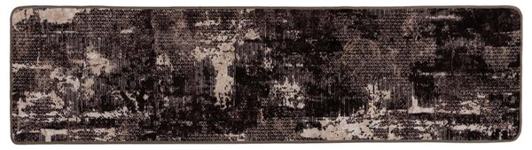 Chodnik dywanowy MARSA Czarny 80 x 350 cm Poliester i PVC