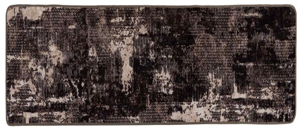 Chodnik dywanowy MARSA Czarny 100 x 250 cm Poliester i PVC