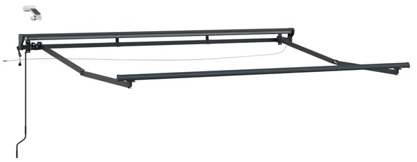Rama markizy elektrycznej z LEDami Antracyt 2,5 x 2 m Aluminium