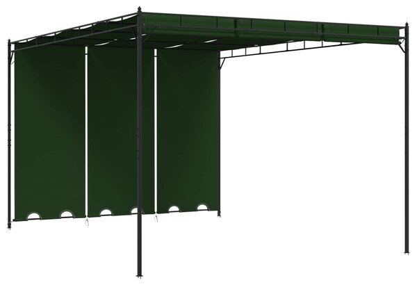 Altana 4 x 3 x 2,3 m zielony Poliester i Stal