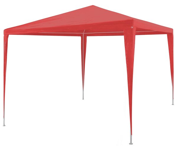 Namiot Imprezowy Czerwony 300 x 300 x 255 cm PE i stal