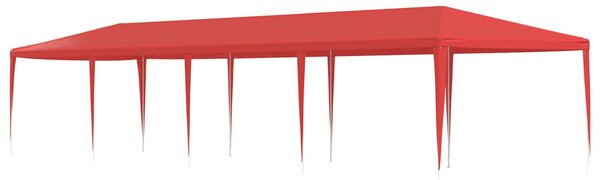 Namiot Imprezowy Czerwony 1200 x 300 x 255 cm PE i stal
