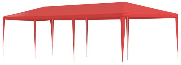 Namiot Imprezowy Czerwony 900 x 300 x 255 cm PE i stal