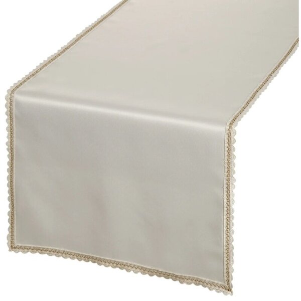 Bieżnik EUROFIRANY Lace 40 x 140 cm Kremowy