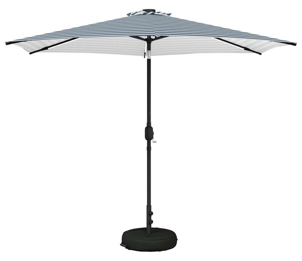 Parasol ogrodowy z oświetleniem LED i podstawą 300 x 300 cm
