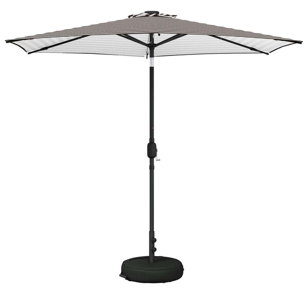 Parasol ogrodowy z oświetleniem LED i podstawą 270 x 270 cm