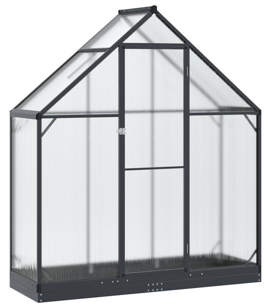 Szklarnia Ogrodowa z drzwiami antracytowy 183,5 x 63,5 x 207 cm