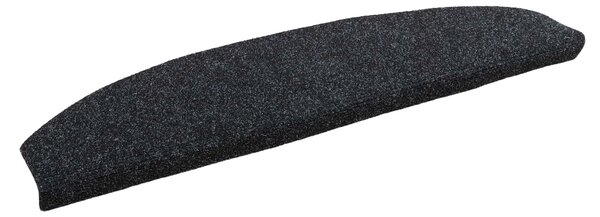 Samoprzylepne maty na schody 15 pcs Czarny 80 x 24,5 x 3,5 cm