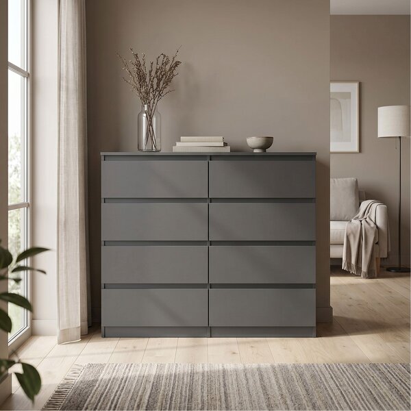 Komoda NUDO 120 cm do Salonu Sypialni Antracyt