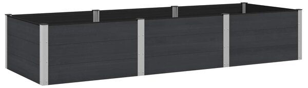 Podniesiona rabata ogrodowa Czarny 300 x 100 x 54 cm