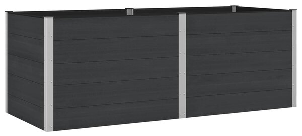 Podniesiona rabata ogrodowa Czarny 250 x 100 x 91 cm