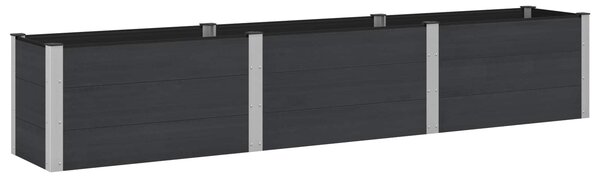 Podniesiona rabata ogrodowa Czarny 300 x 50 x 54 cm