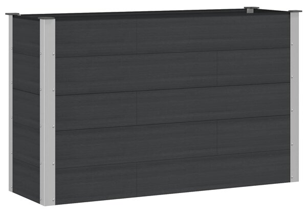 Podniesiona rabata ogrodowa Czarny 150 x 50 x 91 cm