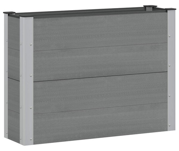 Podniesiona rabata ogrodowa Szary 100 x 30 x 72 cm