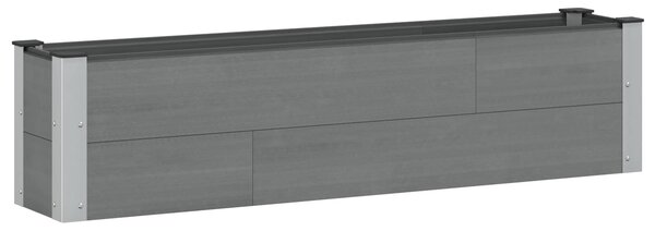 Podniesiona rabata ogrodowa Szary 150 x 30 x 36 cm