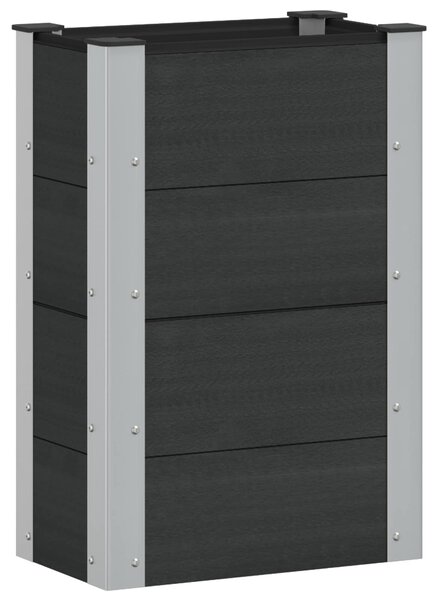 Podniesiona rabata ogrodowa Czarny 50 x 30 x 72 cm
