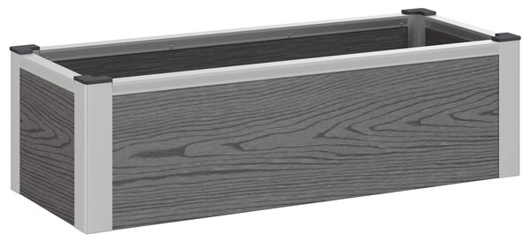 Podniesiona rabata ogrodowa Szary 75 x 30 x 22 cm