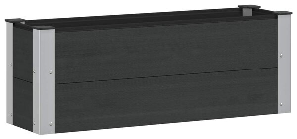 Podniesiona rabata ogrodowa Czarny 100 x 30 x 36 cm