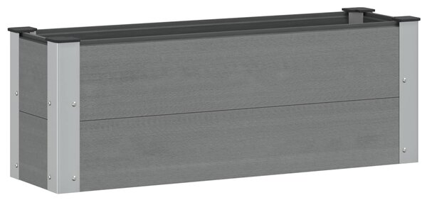 Podniesiona rabata ogrodowa Szary 100 x 30 x 36 cm