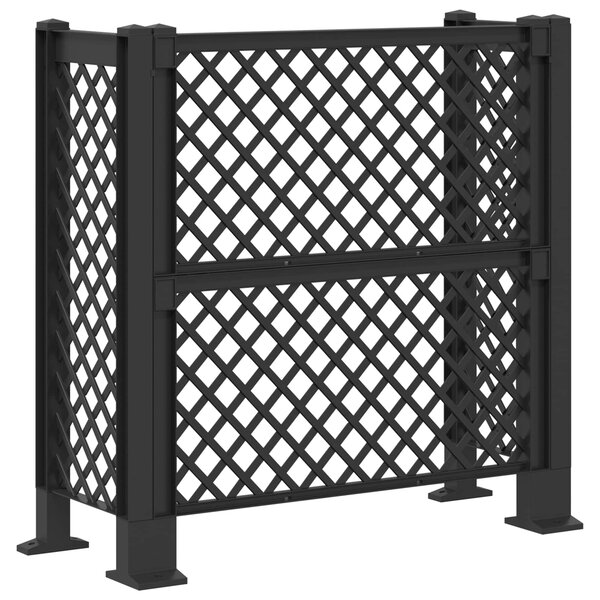 Trellis Na Kosz antracytowy 123 x 47 x 114 cm PP