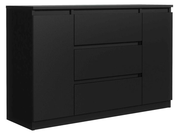 Komoda NUDO 138,5 cm do Salonu Sypialni Czarny