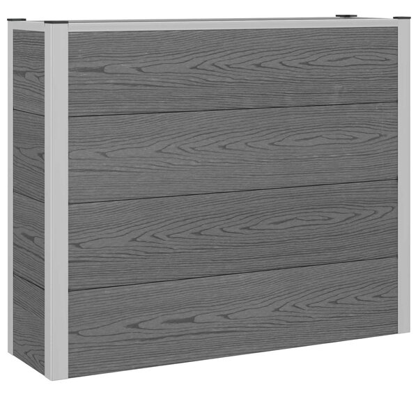 Podniesiona rabata ogrodowa Szary 100 x 30 x 22 cm