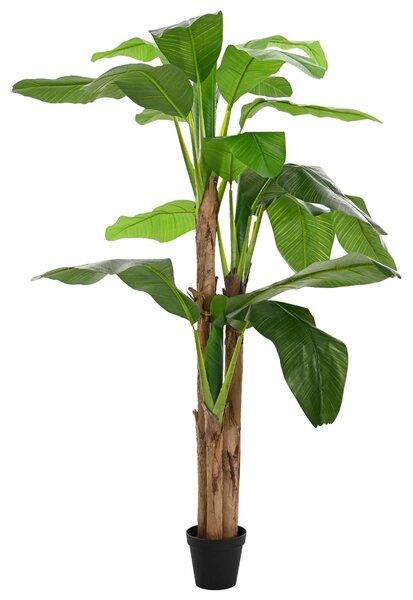 Sztuczna palma bananowa zielony 125 x 25 x 250 cm
