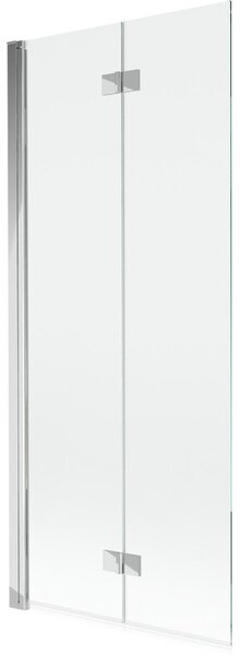 Mexen Mist parawan nawannowy 2-skrzydłowy lewy 80 x 150 cm, transparent, chrom - 8A9-080-002-01-00-L