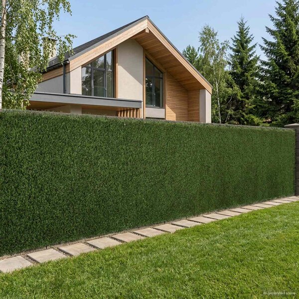 Sztuczne Ogrodzenie Jasnozielony 1 x 4 m PVC i stal