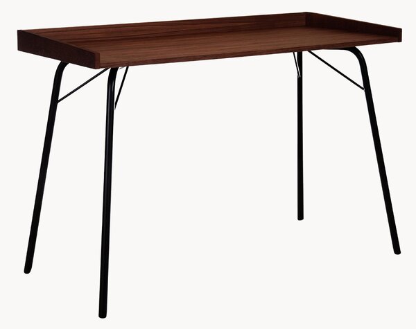 Biurko z fornirem z drewna orzechowego Rayburn