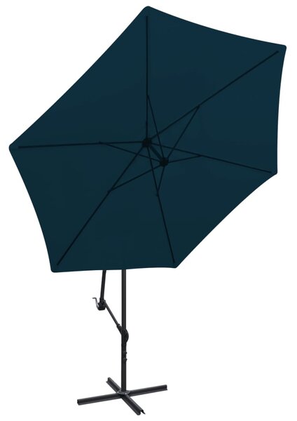 Parasol na wysięgniku 3 m, niebieski