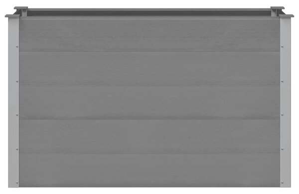 Podwyższona donica ogrodowa, WPC, 150x50x91 cm, szara